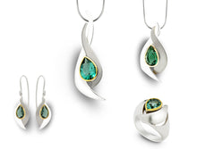 Load image into Gallery viewer, London Blue Topaz and Sky Blue Topaz jewelry set in sterling silver by Joryel Vera, style SET416 - view 3