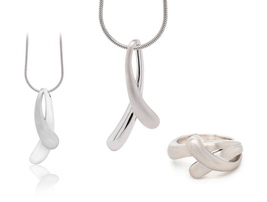 Sterling silver jewelry set by Joryel Vera, style SET496