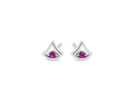 Blue Topaz and Emerald earrings in sterling silver by Joryel Vera, style E3940 - view 4