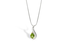 Load image into Gallery viewer, London Blue Topaz and Blue Topaz pendant in sterling silver by Joryel Vera, style P7310 - view 7