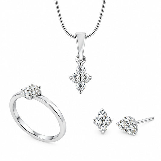Blue Topaz and Iolite jewelry set in sterling silver by Joryel Vera, style SET157