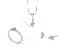 Load image into Gallery viewer, Blue Topaz and Iolite jewelry set in sterling silver by Joryel Vera, style SET157