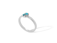 Load image into Gallery viewer, Blue Topaz and Iolite ring in sterling silver by Joryel Vera, style R3724 - view 2