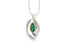 Load image into Gallery viewer, Amethyst and Citrine pendant in sterling silver by Joryel Vera, style P7365 - view 2